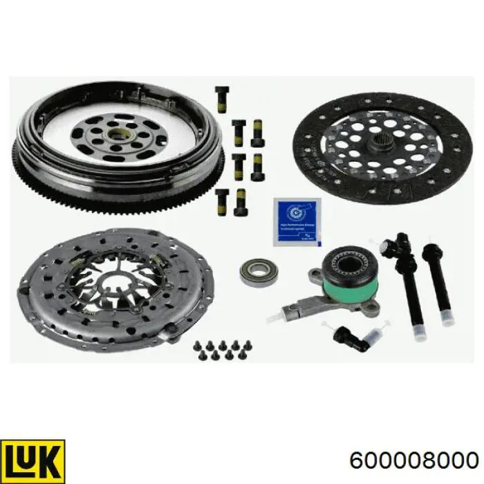 Zestaw sprzęgła (3 części) LUK 600008000 cena, od 59,88 USD