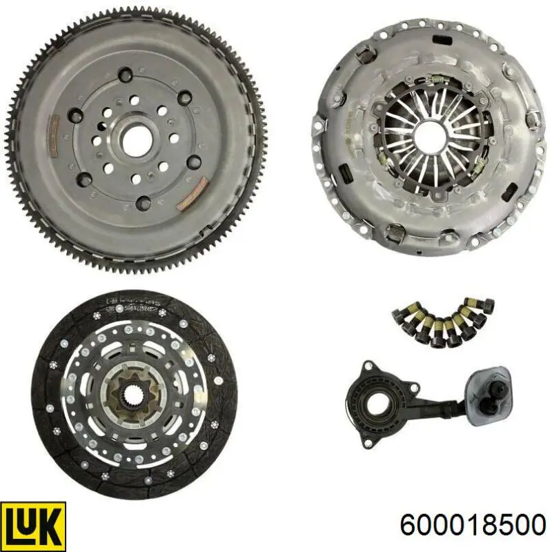 Zestaw sprzęgła (3 części) LUK 600018500 cena, od 687,96 USD