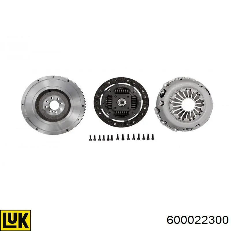 Zestaw sprzęgła (3 części) LUK 600022300 cena, od 231,43 USD