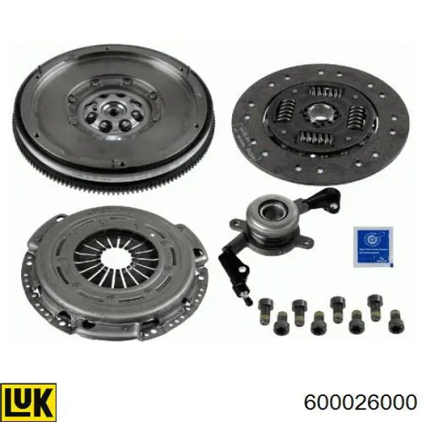 Zestaw sprzęgła (3 części) LUK 600026000 cena, od 954,92 USD