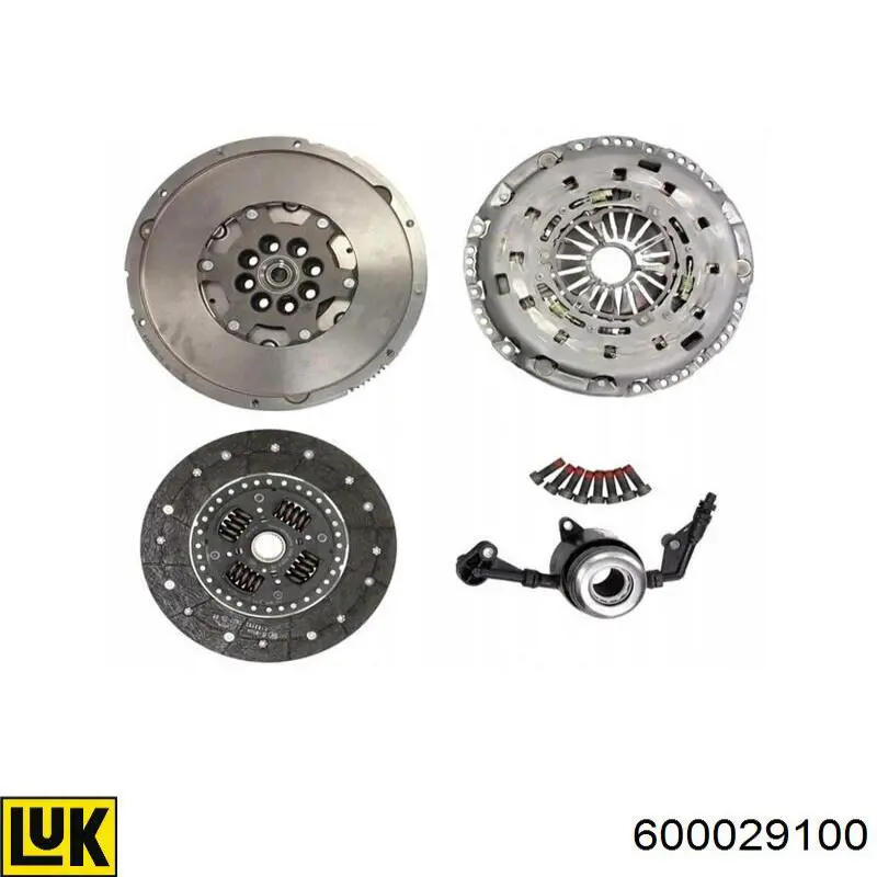 Do koszyka 600029100 LUK Zestaw sprzęgła (3 części)