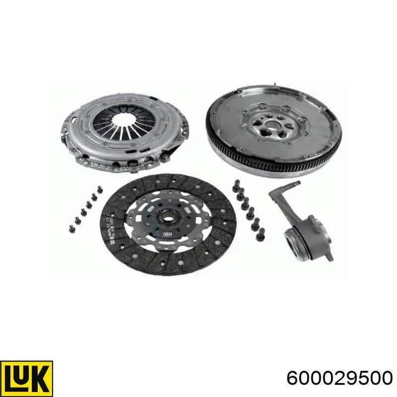 Zestaw sprzęgła (3 części) LUK 600029500 cena, od 372,48 USD