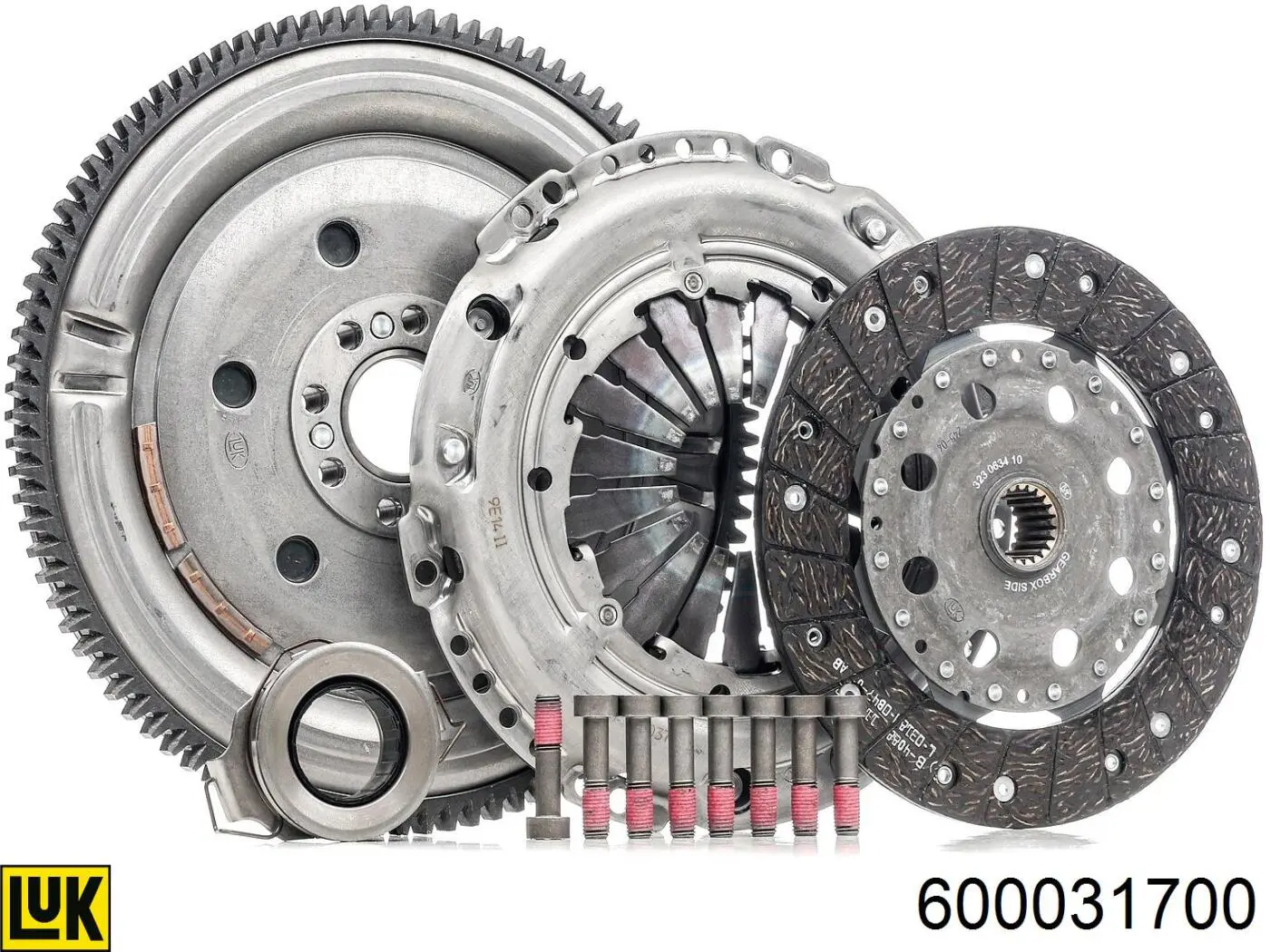 Zestaw sprzęgła (3 części) LUK 600031700 cena, od 347,22 USD