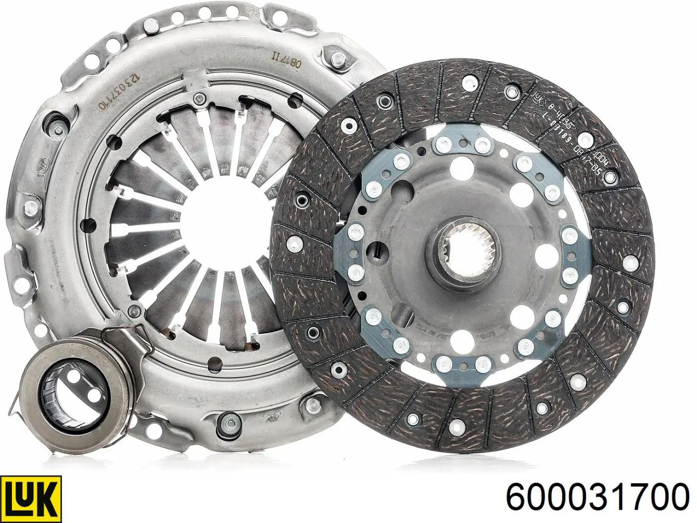 Do koszyka 600031700 LUK Zestaw sprzęgła (3 części)