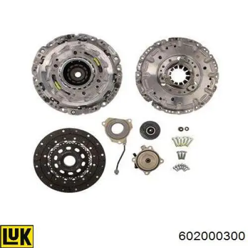 Do koszyka 55248365 Fiat/Alfa/Lancia Zestaw sprzęgła (3 części)