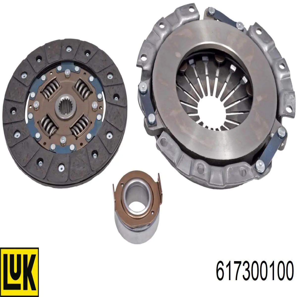 Do koszyka 617300100 LUK Zestaw sprzęgła (3 części)
