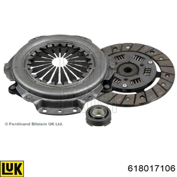 Zestaw sprzęgła (3 części) 618017106 LUK