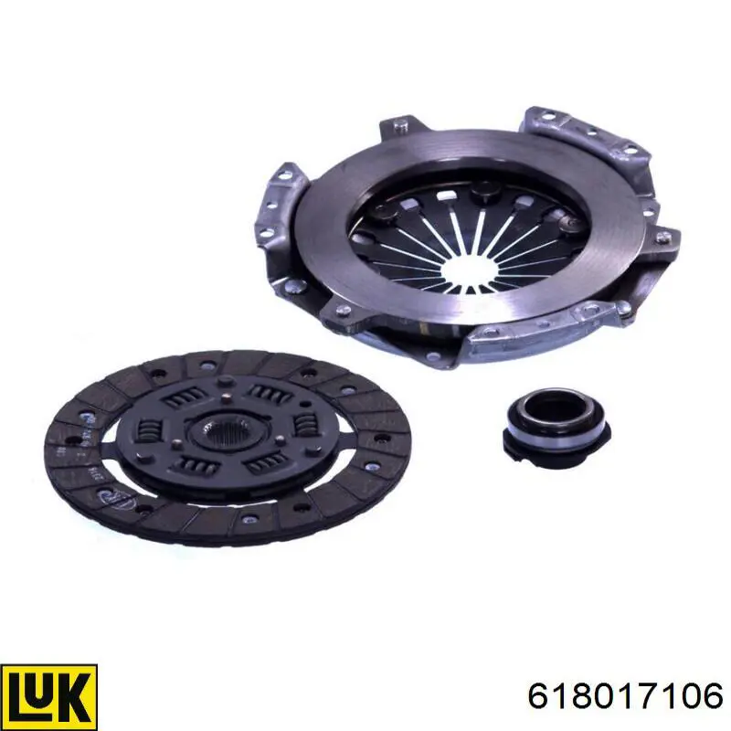 Zestaw sprzęgła (3 części) LUK 618017106 cena, od 78,01 USD