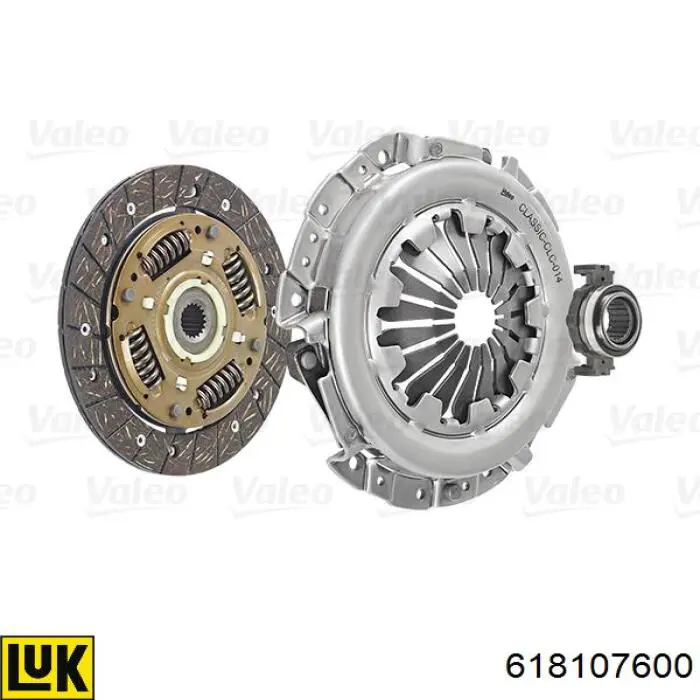 Zestaw sprzęgła (3 części) 618107600 LUK
