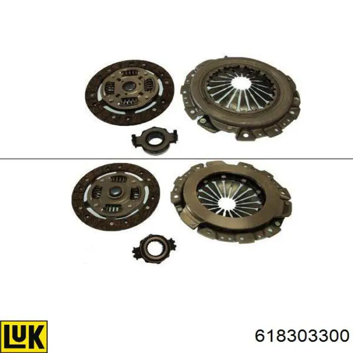 Do koszyka 618303300 LUK Zestaw sprzęgła (3 części)