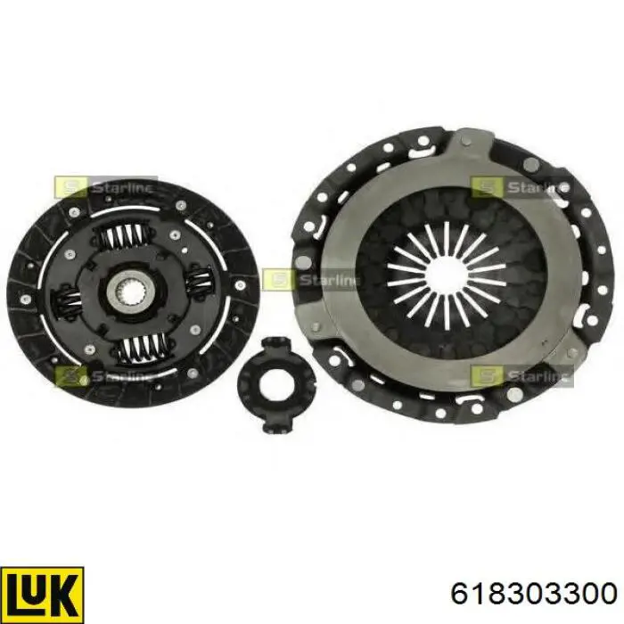 Zestaw sprzęgła (3 części) 618303300 LUK