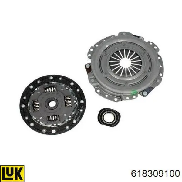 Zestaw sprzęgła (3 części) LUK 618309100 cena, od 108,53 USD