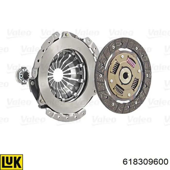 Zestaw sprzęgła (3 części) LUK 618309600 cena, od 89,28 USD