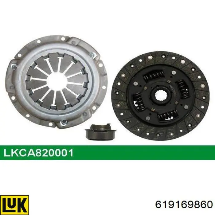 Zestaw sprzęgła (3 części) LUK 619169860
