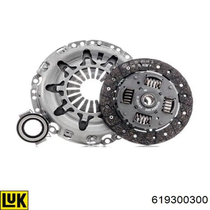 Zestaw sprzęgła (3 części) LUK 619300300 cena, od 111,37 USD