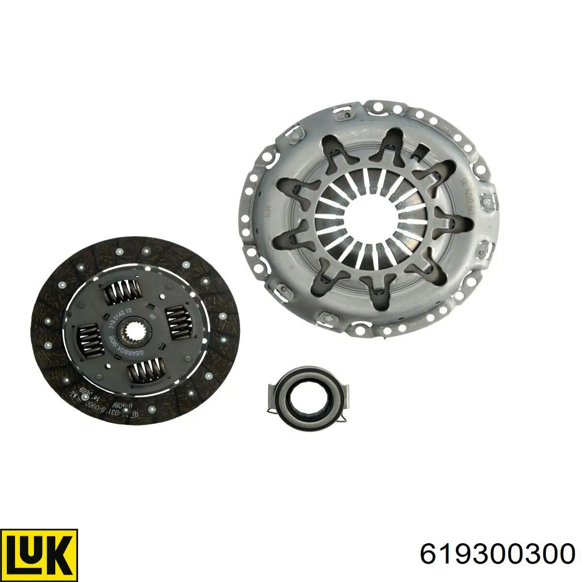 Do koszyka 619300300 LUK Zestaw sprzęgła (3 części)