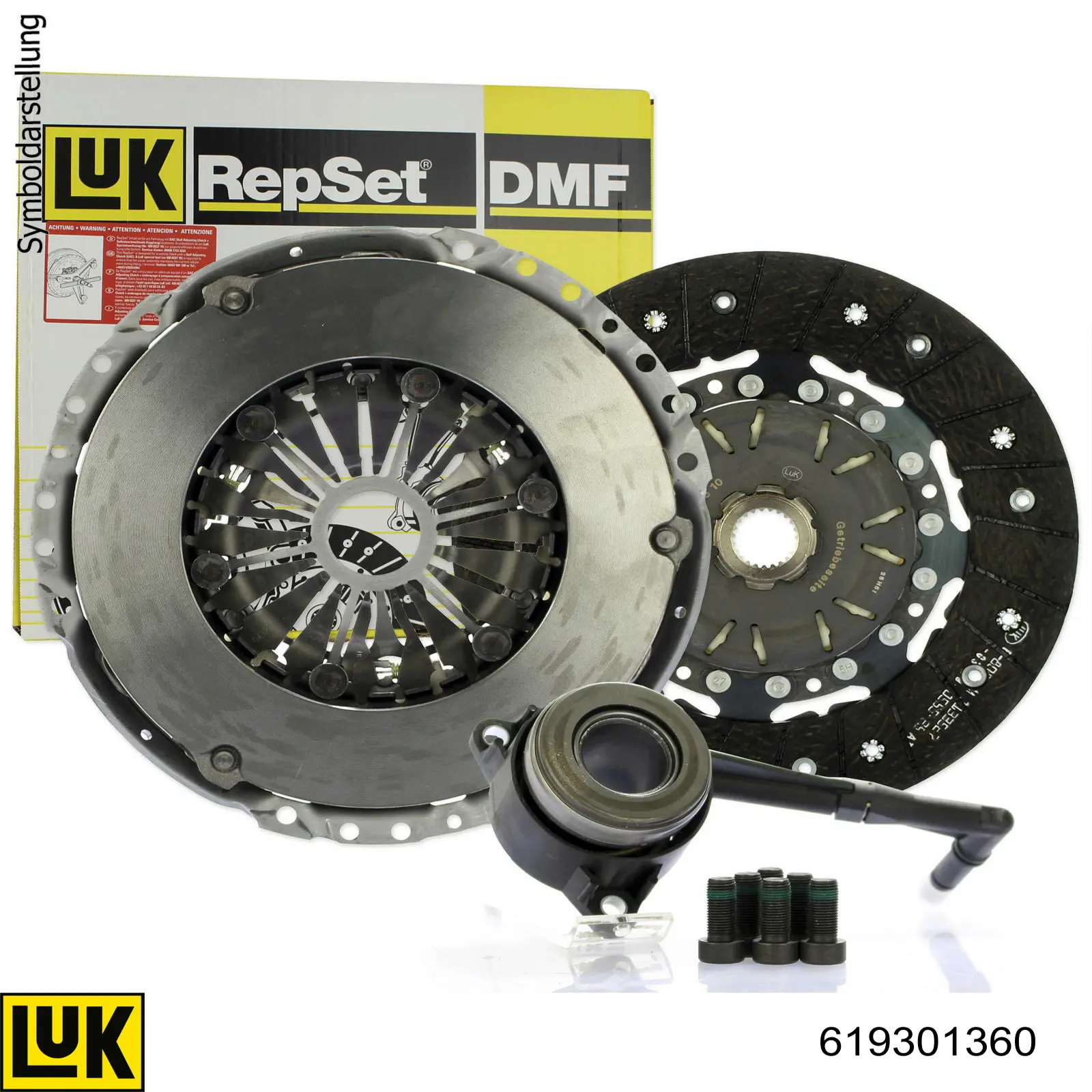 Zestaw sprzęgła (3 części) LUK 619301360 cena, od 145,21 USD