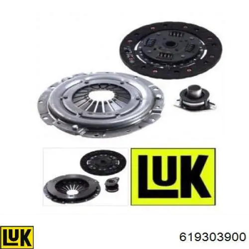 Zestaw sprzęgła (3 części) LUK 619303900 cena, od 115,08 USD
