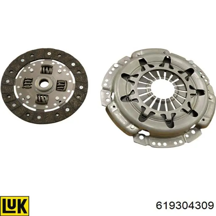 Zestaw sprzęgła (3 części) LUK 619304309 cena, od 114,72 USD