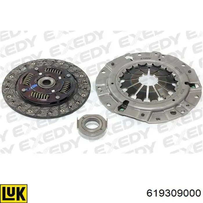 Do koszyka 619309000 LUK Zestaw sprzęgła (3 części)