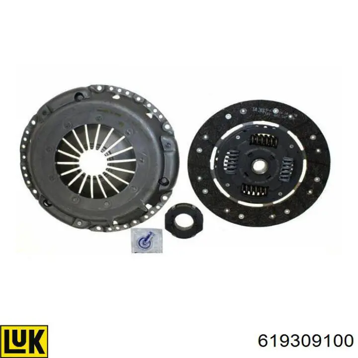 Zestaw sprzęgła (3 części) 619309100 LUK