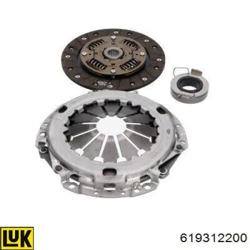 Zestaw sprzęgła (3 części) LUK 619312200 cena, od 153,02 USD