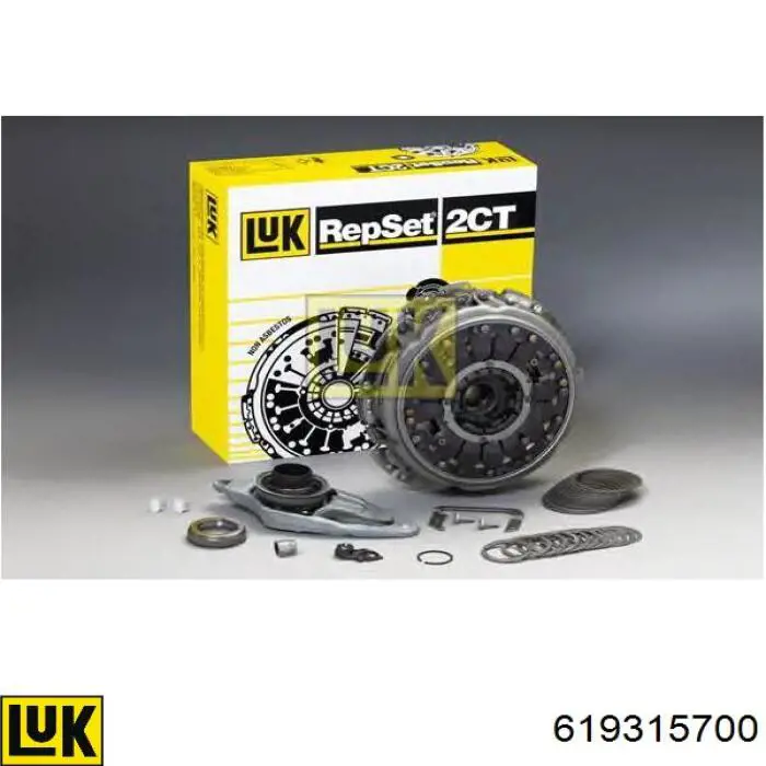 Zestaw sprzęgła (3 części) LUK 619315700 cena, od 136,68 USD