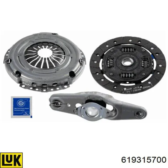 Zestaw sprzęgła (3 części) 619315700 LUK