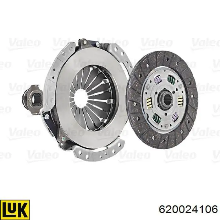 Zestaw sprzęgła (3 części) LUK 620024106 cena, od 132,58 USD