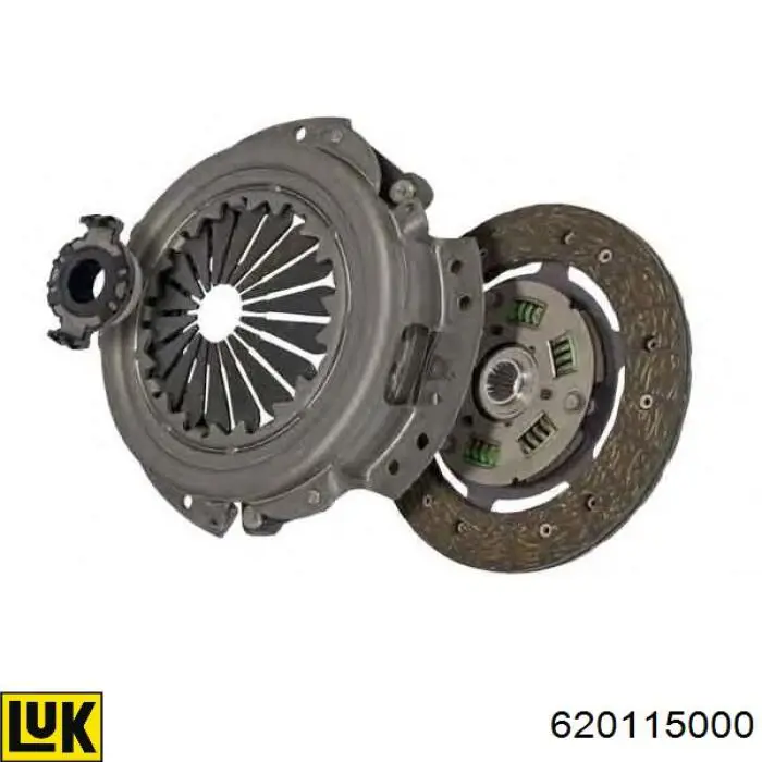 Zestaw sprzęgła (3 części) LUK 620115000 cena, od 83,46 USD
