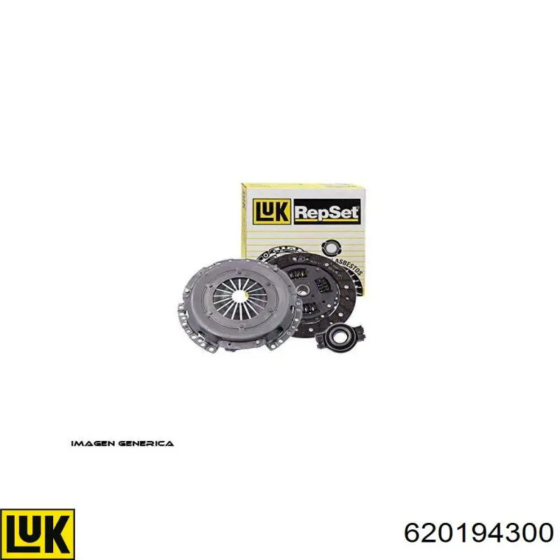 620194300 LUK Zestaw sprzęgła (3 części)