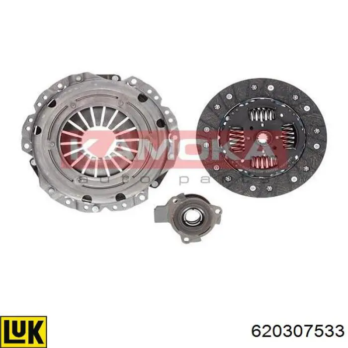 Zestaw sprzęgła (3 części) LUK 620307533 cena, od 82,09 USD