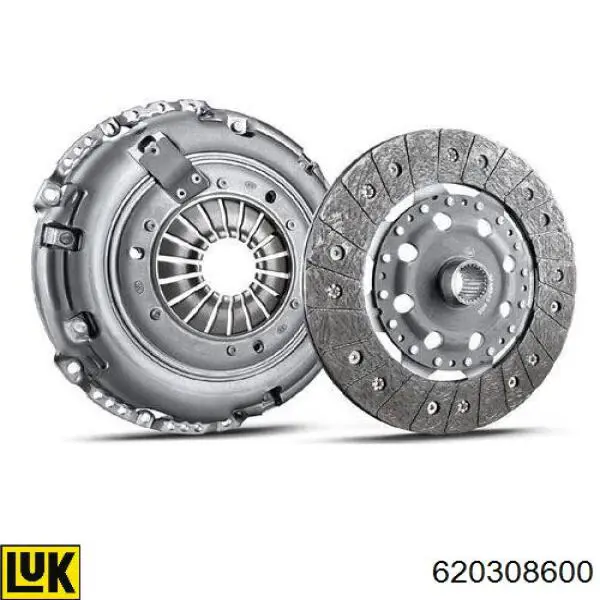 Zestaw sprzęgła (3 części) 620308600 LUK