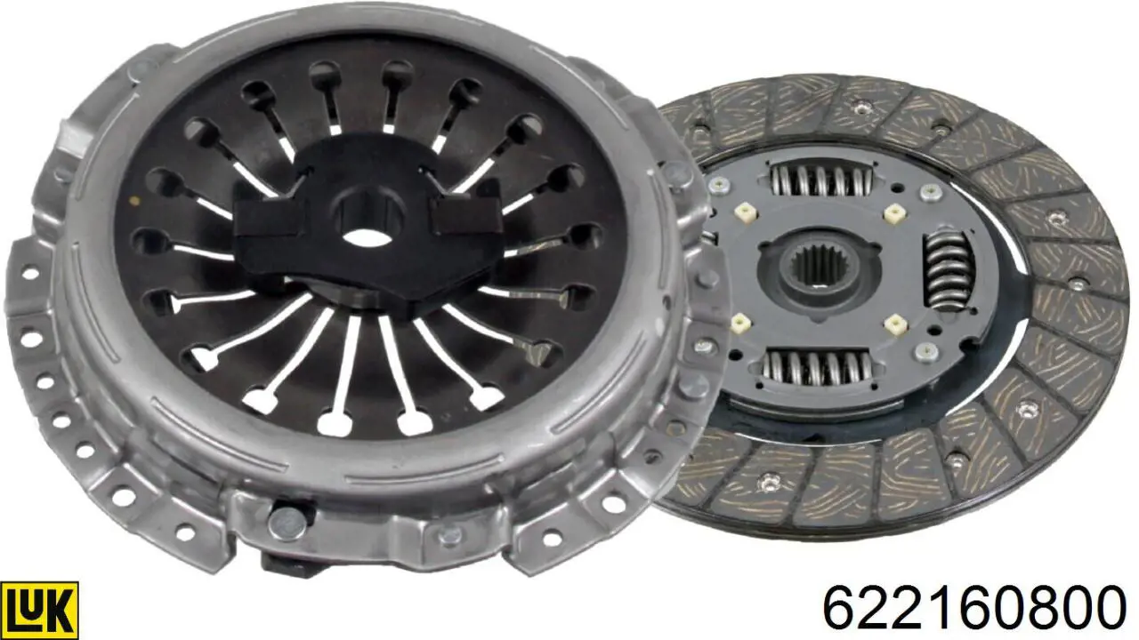 Zestaw sprzęgła (3 części) 622160800 LUK