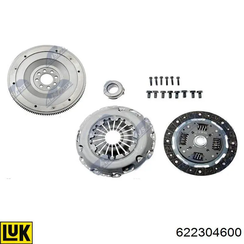 Zestaw sprzęgła (3 części) LUK 622304600 cena, od 116,22 USD