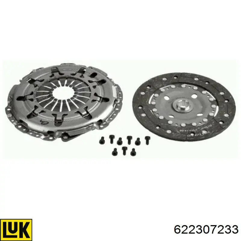 Zestaw sprzęgła (3 części) LUK 622307233 cena, od 227,43 USD
