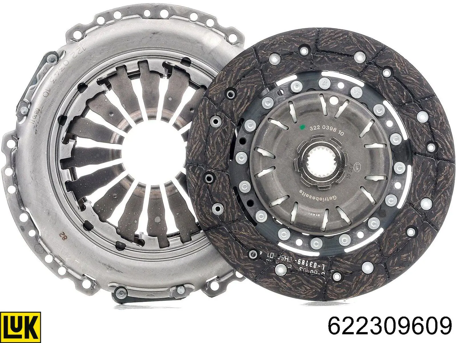 Zestaw sprzęgła (3 części) LUK 622309609 cena, od 95,48 USD