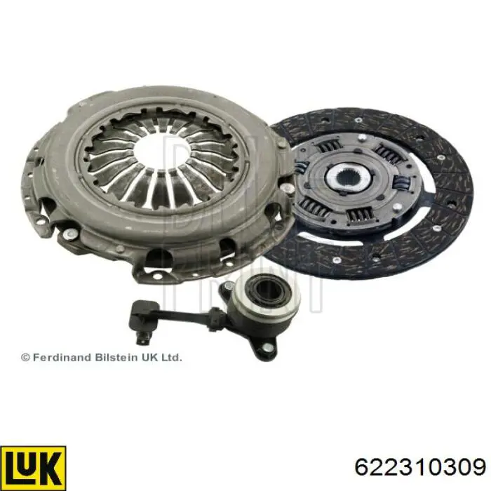 Zestaw sprzęgła (3 części) LUK 622310309 cena, od 138,44 USD