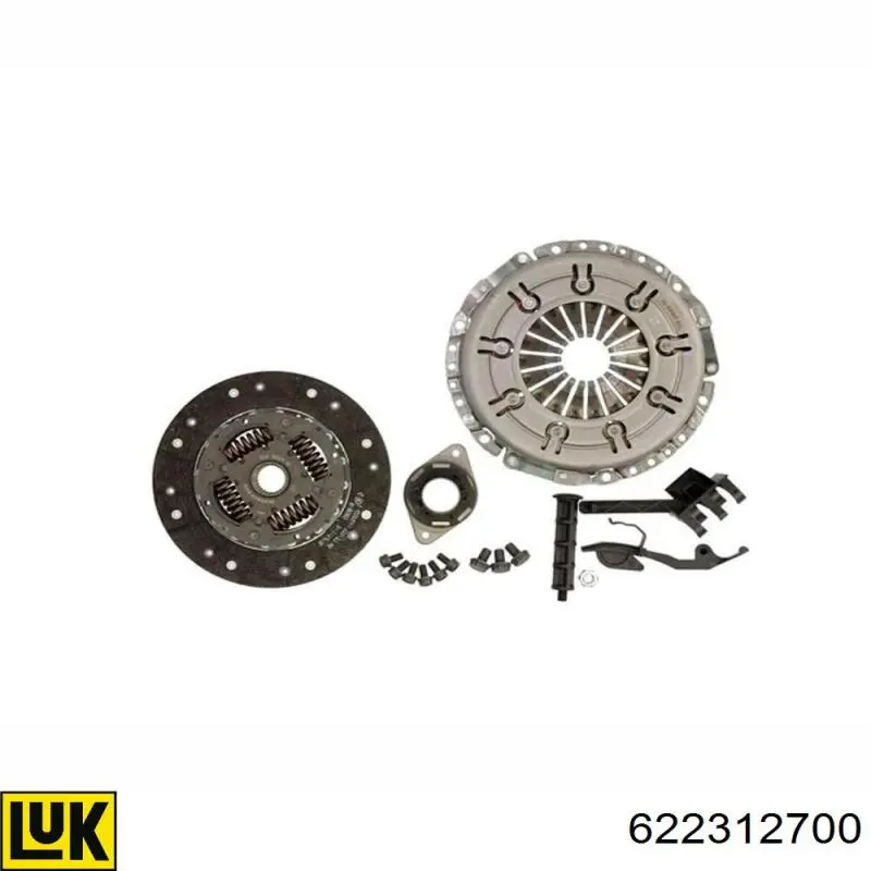 Zestaw sprzęgła (3 części) 622312700 LUK