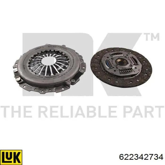 Zestaw sprzęgła (3 części) LUK 622342734 cena, od 226,54 USD