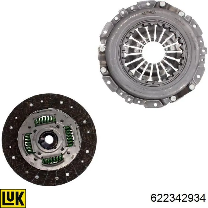 Zestaw sprzęgła (3 części) LUK 622342934 cena, od 140,01 USD