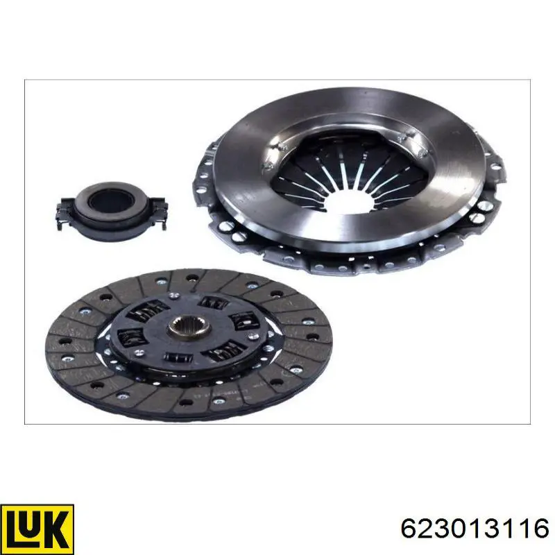 Do koszyka 623013116 LUK Zestaw sprzęgła (3 części)