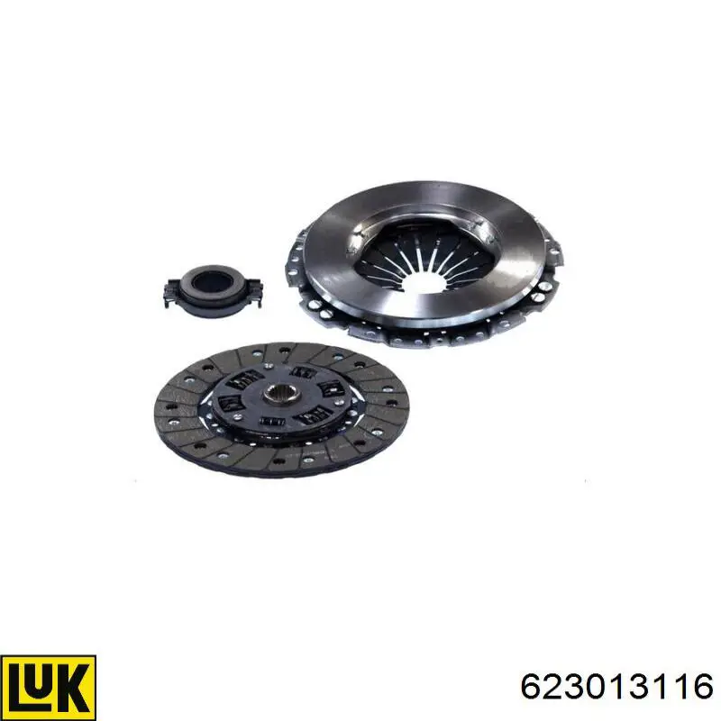 Zestaw sprzęgła (3 części) LUK 623013116 cena, od 162,29 USD