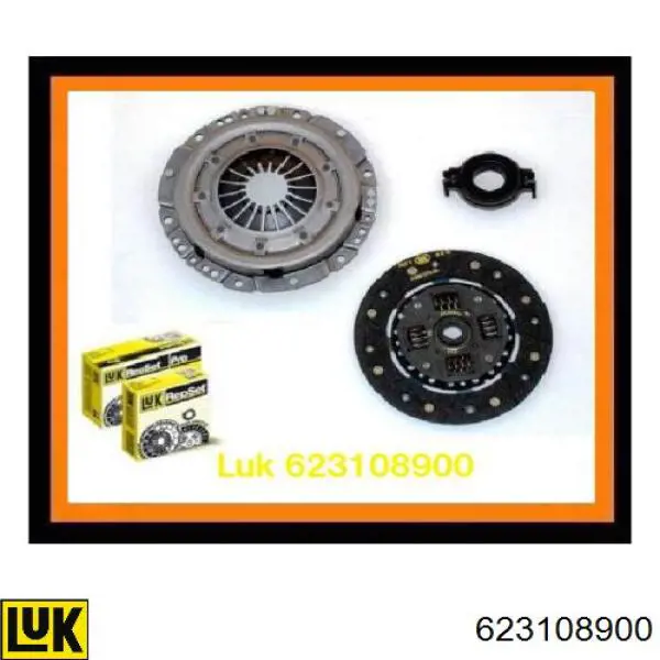 Zestaw sprzęgła (3 części) LUK 623108900 cena, od 140,36 USD