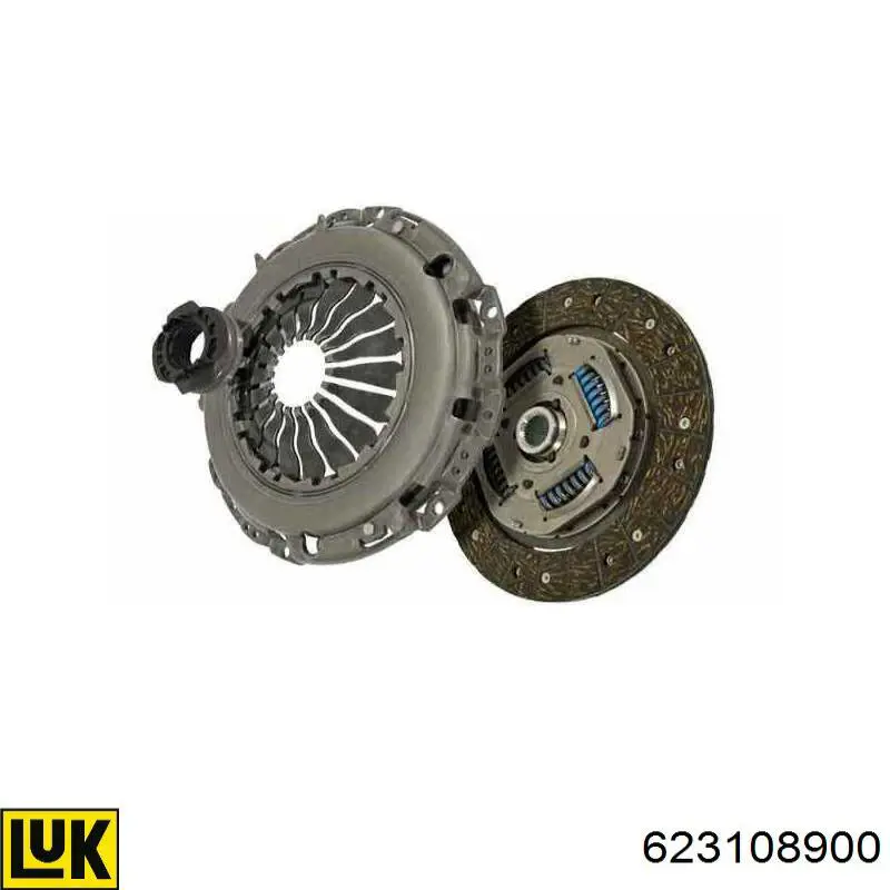 Zestaw sprzęgła (3 części) LUK 623108900 cena, od 140,36 USD