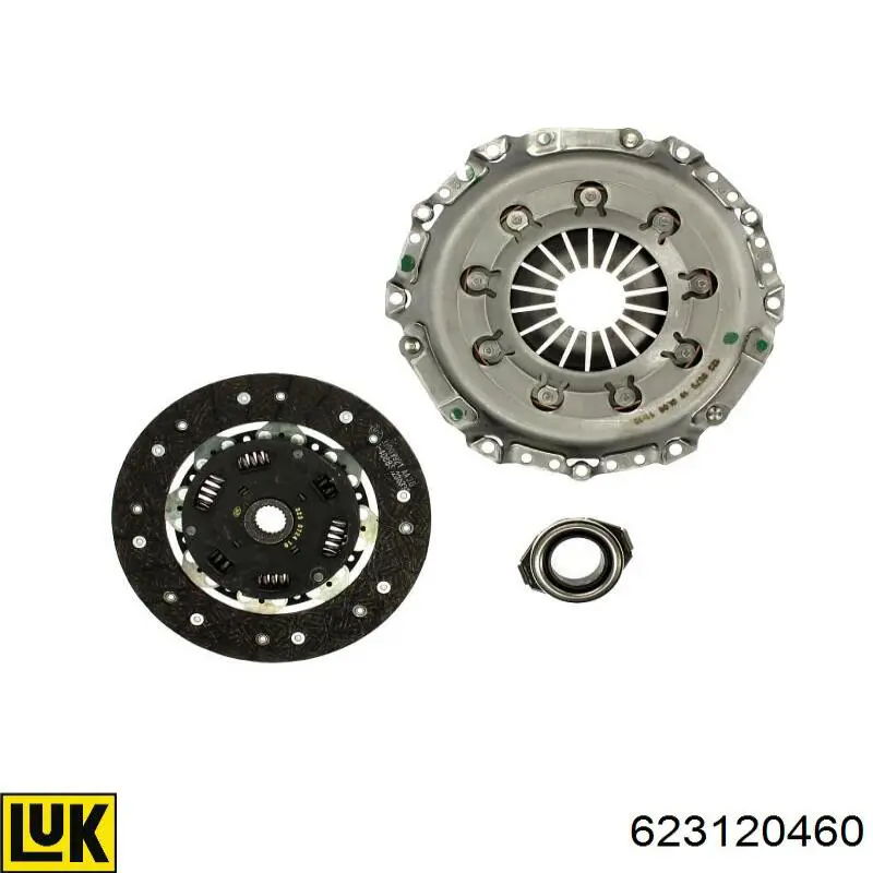 Zestaw sprzęgła (3 części) LUK 623120460 cena, od 148,56 USD