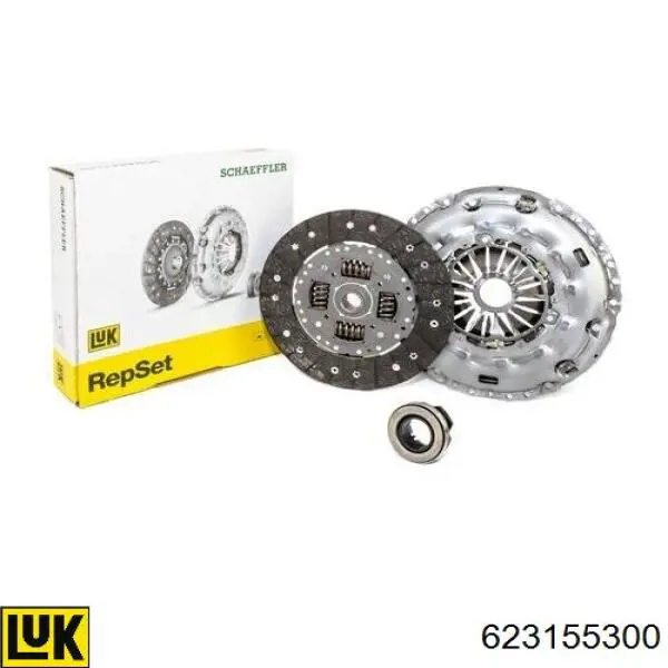 Zestaw sprzęgła (3 części) 623155300 LUK