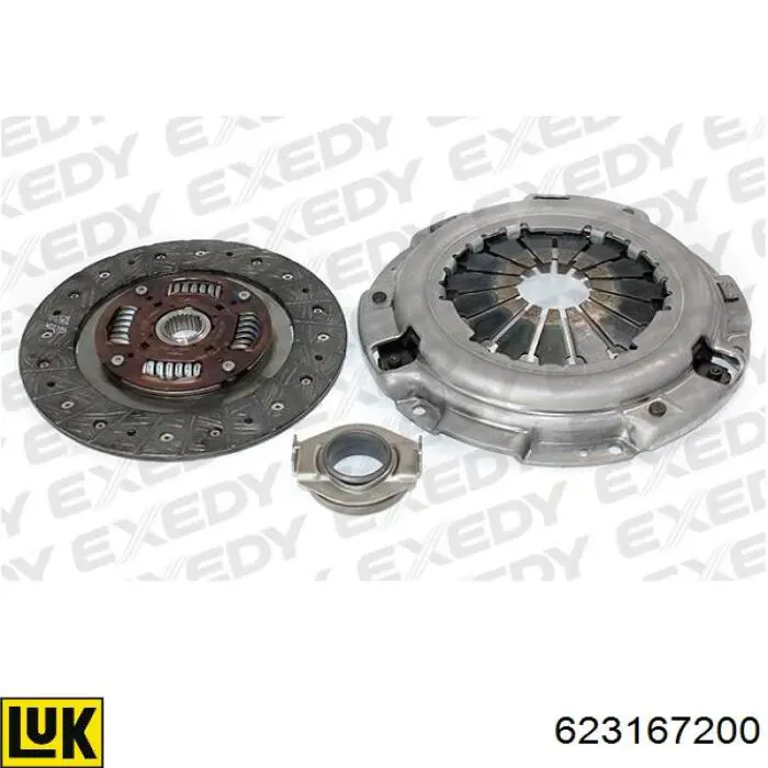 Do koszyka 623167200 LUK Zestaw sprzęgła (3 części)
