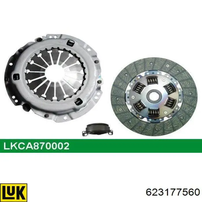 Zestaw sprzęgła (3 części) LUK 623177560 cena, od 139,21 USD