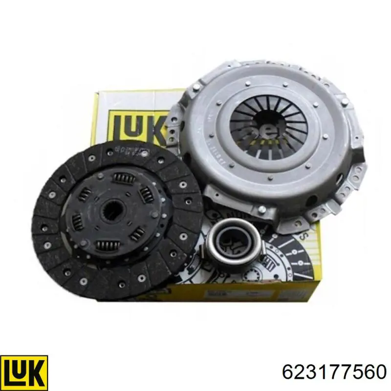 Zestaw sprzęgła (3 części) 623177560 LUK